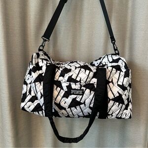 Victoria's Secret “Pink” Monochrome Travel Bag